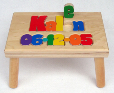 Jollywood Personalized Wood S, Wooden Name Stools Canada