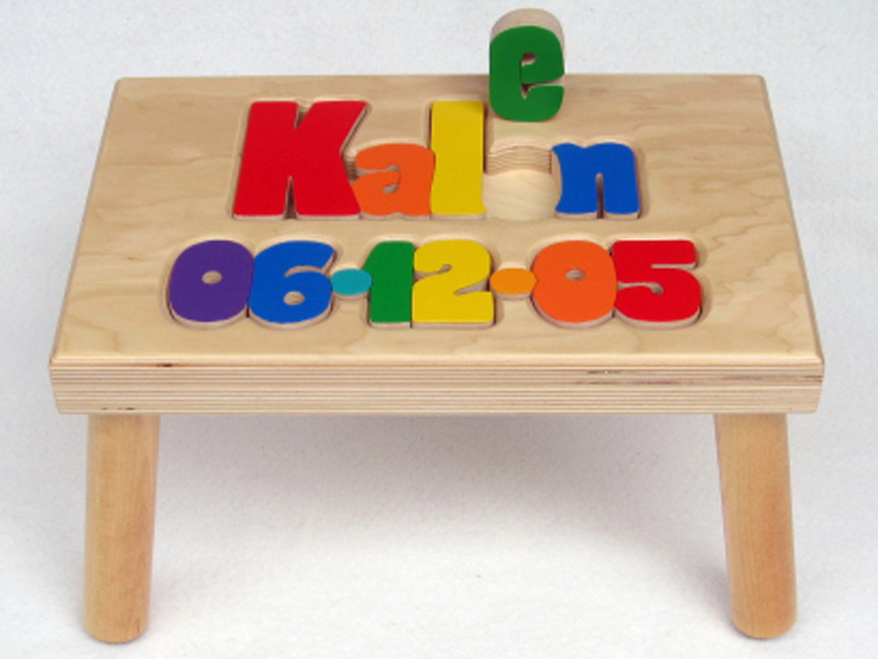 Birthdate Stool Large